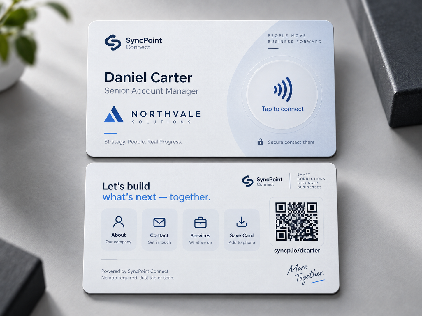 Illustrative NFC card style preview